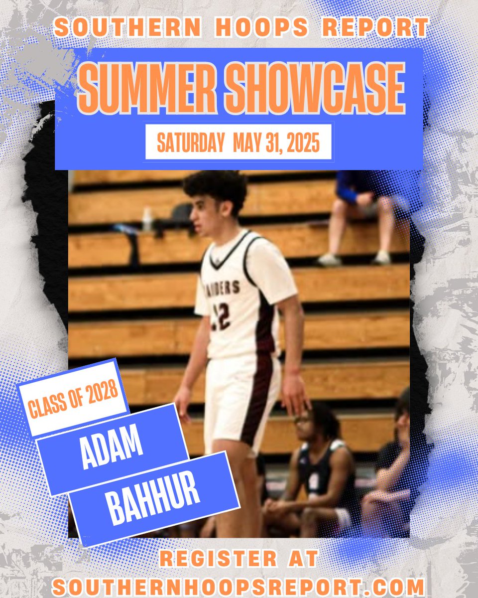 SouthernHoopsReport (@shreport) on Twitter photo Southern Hoops Report Summer Showcase
2028 Adam Bahhur <a href="/adamb2028/">adam bahhur</a> has locked his spot in!
🗓️THIS Sat May 31st
-Top Competition
-National/Local Media
-Highlight Tapes/Write Ups
-One of Southeast's Longest Running/Reputable showcases
Join Him:
southernhoopsreport.com/shreportshowca… Southern Hoops Report Summer Showcase
2028 Adam Bahhur <a href="/adamb2028/">adam bahhur</a> has locked his spot in!
🗓️THIS Sat May 31st
-Top Competition
-National/Local Media
-Highlight Tapes/Write Ups
-One of Southeast's Longest Running/Reputable showcases
Join Him:
southernhoopsreport.com/shreportshowca…