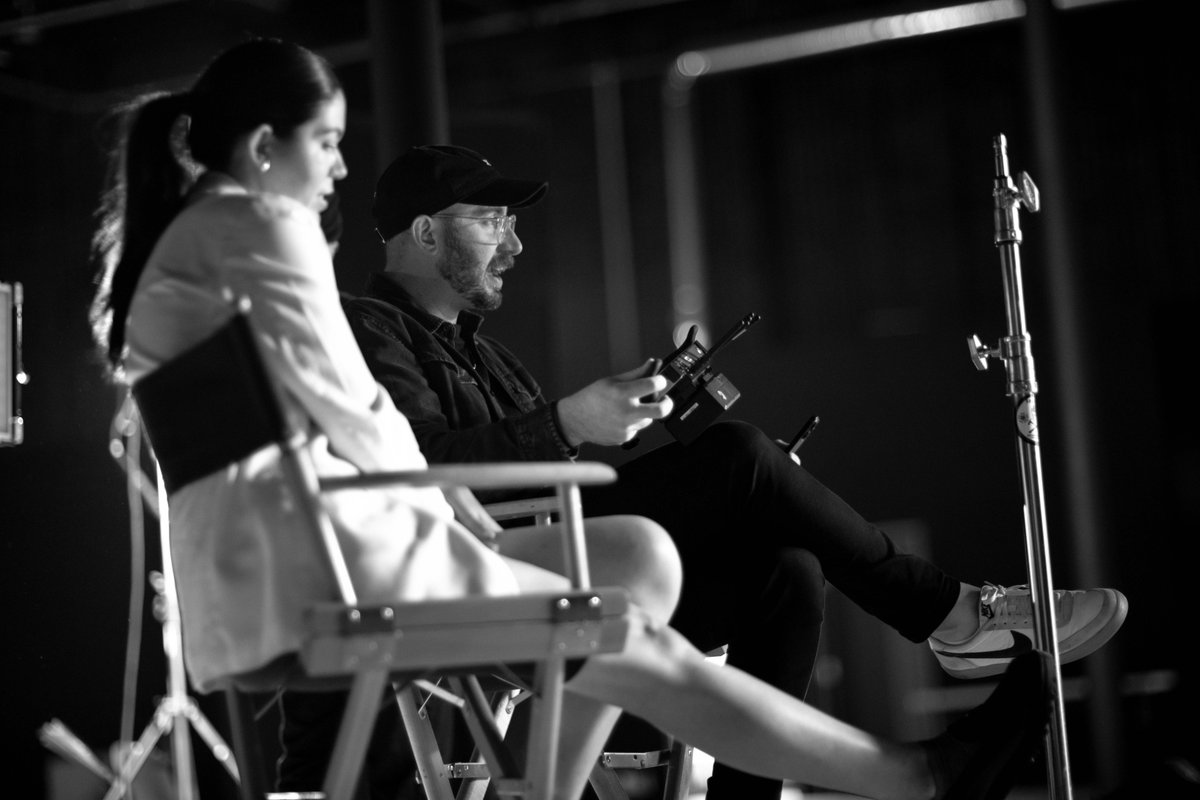 haleykesparza's tweet image. Fun times on set with AJ Bleyer for @GoodNites Mission Dry campaign. Nothing like the power of a director’s chair 😉