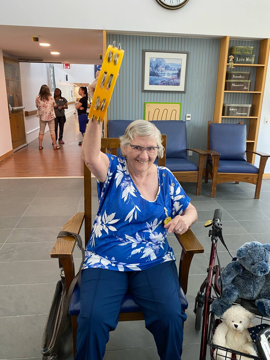 Residents at BRHD thoroughly enjoyed participating in a percussion session. Engaging in this musical activity is always a delight, as it combines visual, auditory, and tactile cues to create rhythm together.