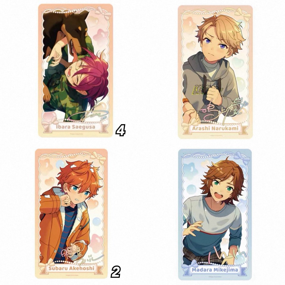 helloritsu's tweet photo. 𓆩 ES CN Innocent Fantasy Clear Card 𓆪
ETA: Late Oct-Nov 

$1.5 each (pls adopt the bois 🥹)

✨Price stated in USD 
(excl shipping &amp; paypal fees)
✨DM to buy 🙆🏻‍♀️ 

Feel free to RT/share 🙏🏻
(ps: thanks 💖 @EnstarsGoods ) https://t.co/X332SkTEEv