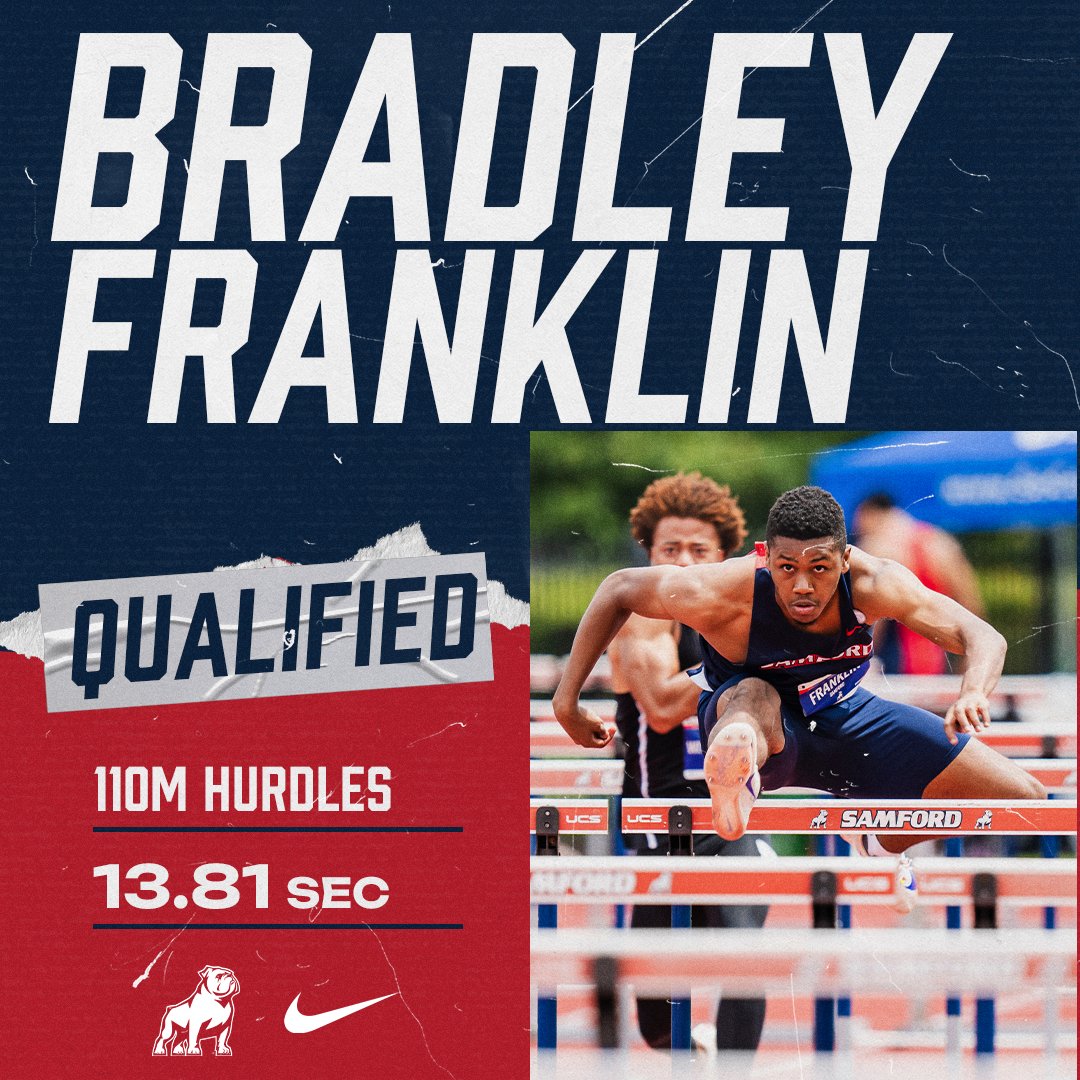 SamfordXC_TF's tweet image. On the to finals of the NCAA Outdoor East Region Championship for Bradley Franklin‼️
#AllForSAMford