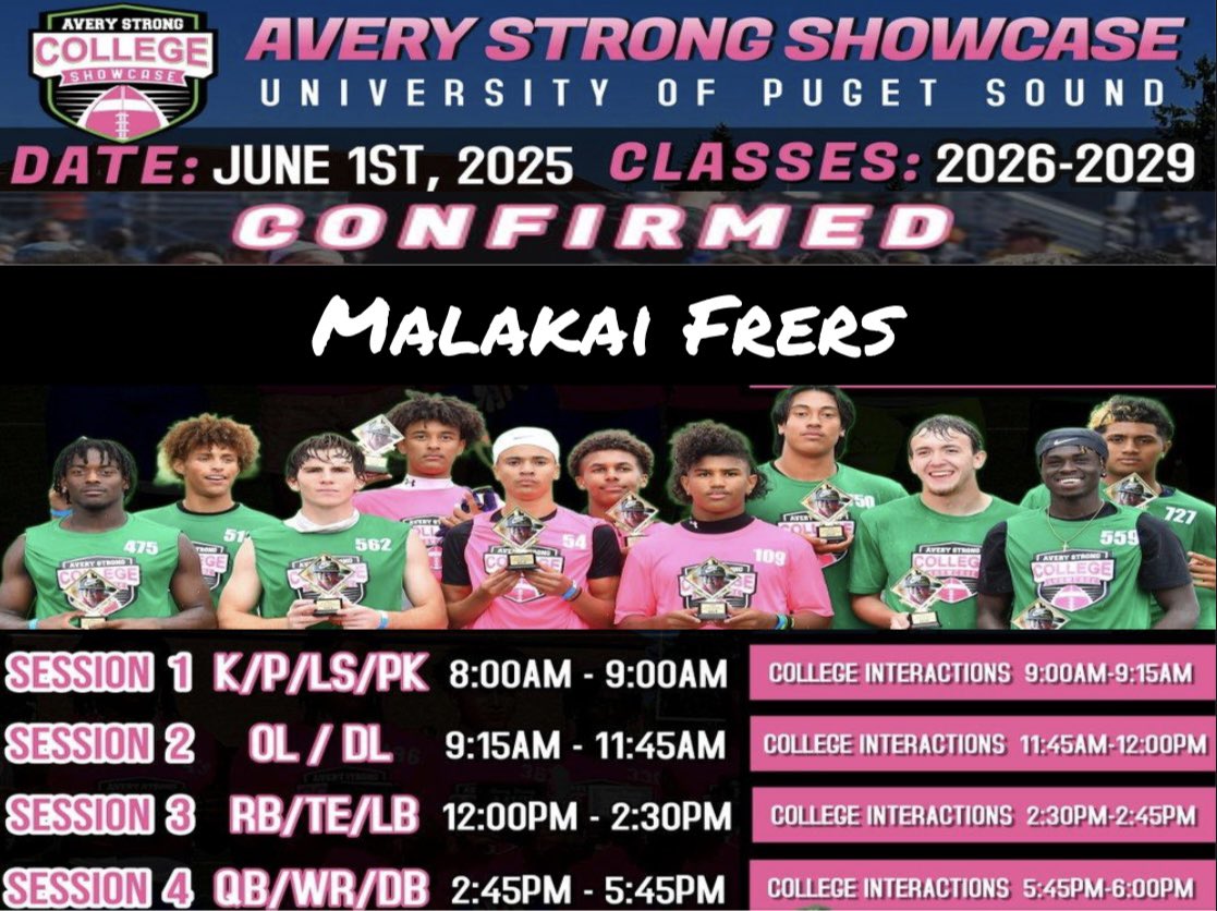 Can’t wait to compete at the <a href="/AveryShowcases/">Avery Strong Showcases</a> this weekend.