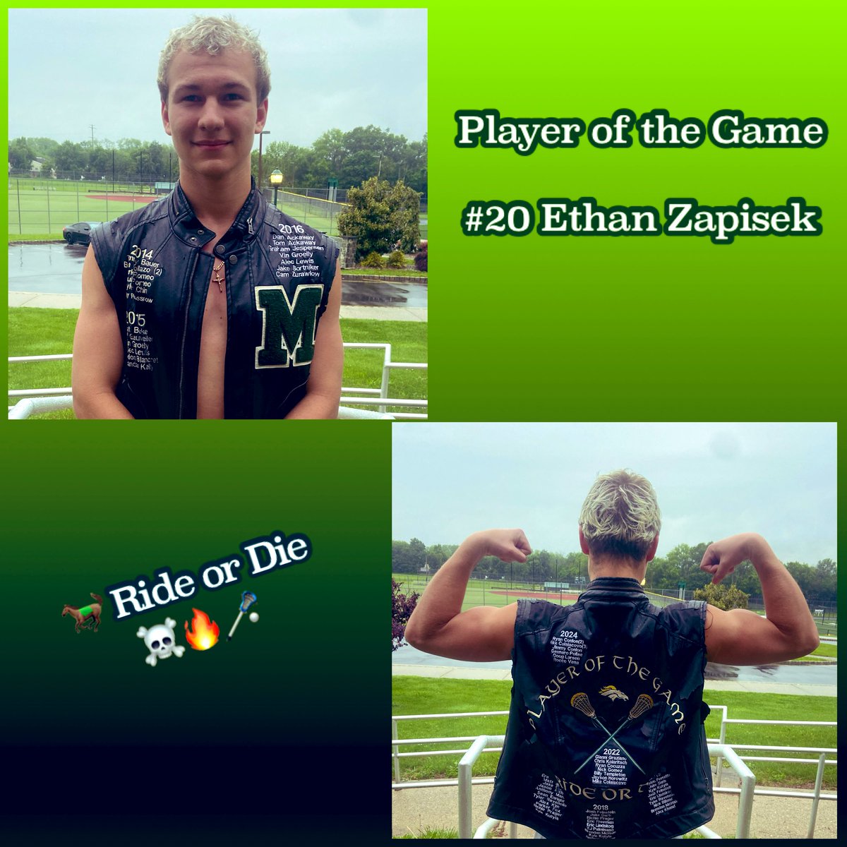 Mustangs Lacrosse (@stangslax) on Twitter photo 🐎With our victory over Mendham 10-8 - #20 Ethan Zapisek Defenseman earns “The Vest” - Go Ahead Goal- Let’s Go!!-Ride or Die ☠️🔥🥍 <a href="/MustangsMTHS/">MTHS Athletics</a> <a href="/bigstatesports/">Big State Sports</a> <a href="/MontvilleTAP/">Montville TAP</a> <a href="/dailyrecordspts/">Daily Record Sports</a> <a href="/MontvilleTwpSch/">MontvilleTwpSchools</a> <a href="/MTHSStampede/">THE STAMPEDE</a> <a href="/MTHSAthBoosters/">MontvilleAthleticBoosters</a> <a href="/MikeKinneyHS/">Mike Kinney</a> <a href="/MikeGurnis/">Mike Gurnis</a> 🐎With our victory over Mendham 10-8 - #20 Ethan Zapisek Defenseman earns “The Vest” - Go Ahead Goal- Let’s Go!!-Ride or Die ☠️🔥🥍 <a href="/MustangsMTHS/">MTHS Athletics</a> <a href="/bigstatesports/">Big State Sports</a> <a href="/MontvilleTAP/">Montville TAP</a> <a href="/dailyrecordspts/">Daily Record Sports</a> <a href="/MontvilleTwpSch/">MontvilleTwpSchools</a> <a href="/MTHSStampede/">THE STAMPEDE</a> <a href="/MTHSAthBoosters/">MontvilleAthleticBoosters</a> <a href="/MikeKinneyHS/">Mike Kinney</a> <a href="/MikeGurnis/">Mike Gurnis</a>