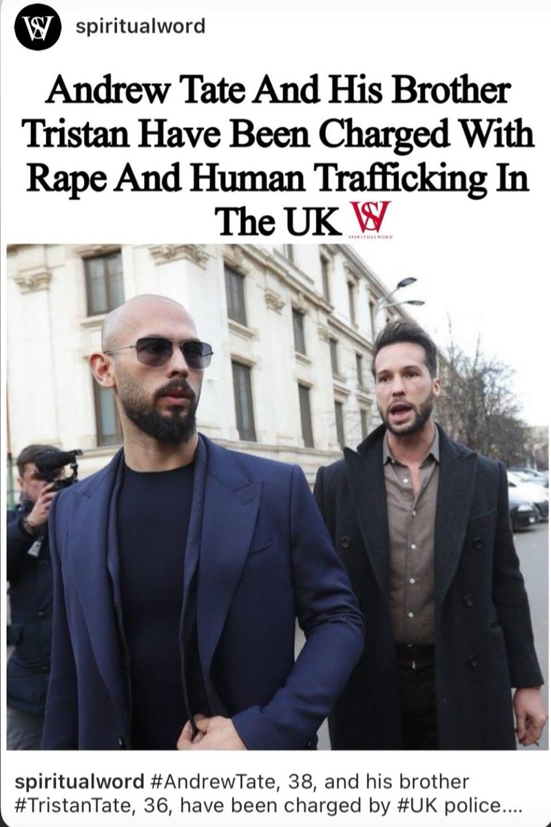 dulcebombomcito's tweet photo. Wednesday. May 28,2025. #SweetKarma.  #AndrewTate &amp; #TristanTate Charged with #Rape and #HumanTrafficking In The #UK. @realDonaldTrump #Don2Doll #TACO. @Lawrence @maddow @NewsHour President @JoeBiden 😎 @KamalaHarris https://t.co/9up9CQzUqu
