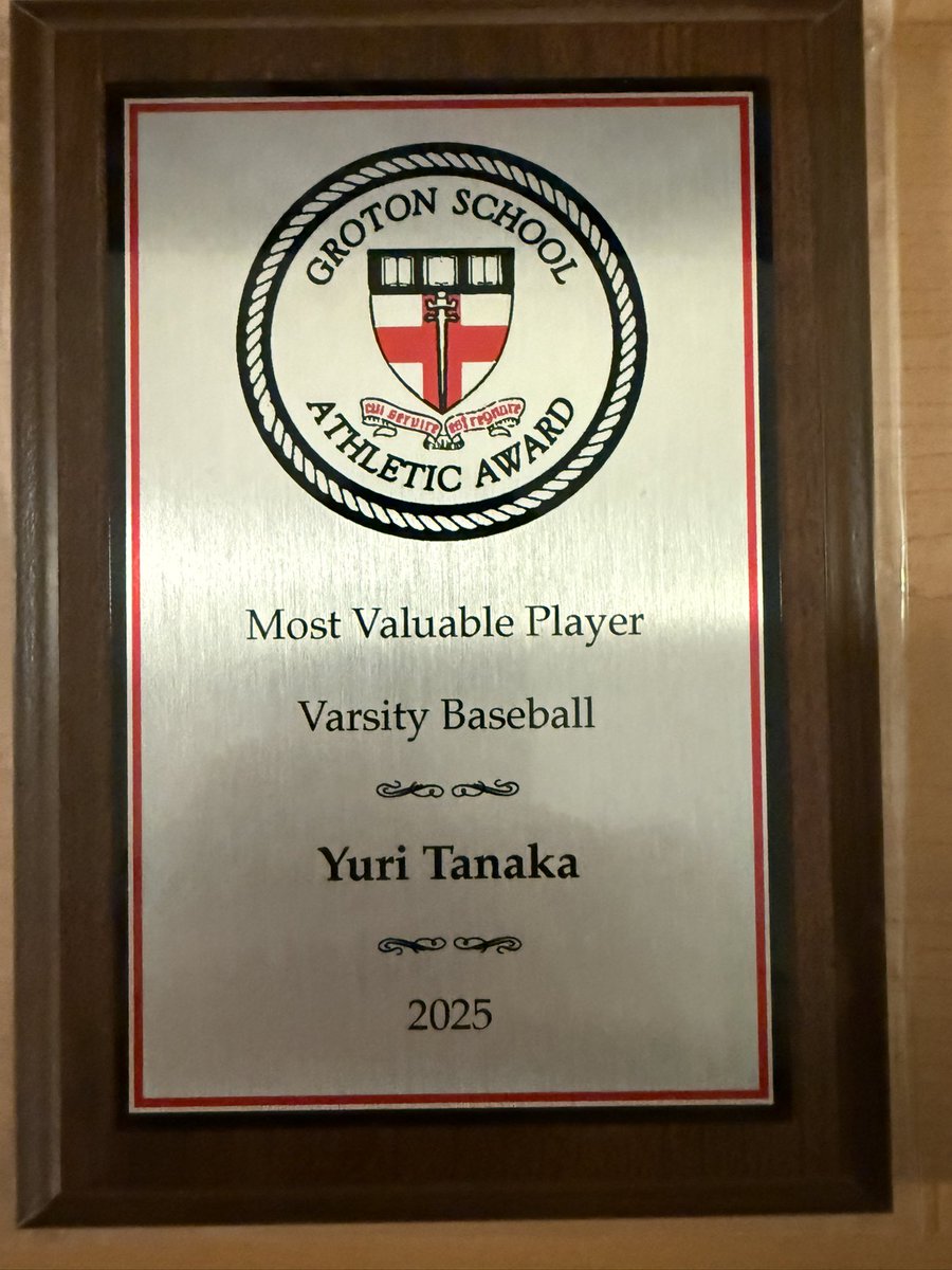 Yuri Tanaka (@yuritanaka26) on Twitter photo Thank you to all my teammates and coaches who allowed me to grow as an individual and a baseball player. I am blessed to receive some awards and I have also been nominated for captain next year.
All-ISL
All-NEPSAC Honorable Mention
Team MVP
<a href="/kbarnaby/">Kevin Barnaby</a> Thank you to all my teammates and coaches who allowed me to grow as an individual and a baseball player. I am blessed to receive some awards and I have also been nominated for captain next year.
All-ISL
All-NEPSAC Honorable Mention
Team MVP
<a href="/kbarnaby/">Kevin Barnaby</a>