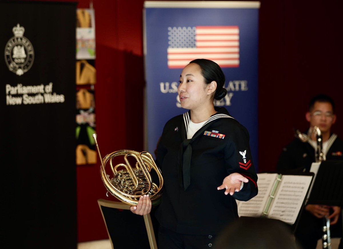 Yesterday, I had the great pleasure of hosting the Shiokaze Winds – a quartet from the U.S. 7th Fleet Band - in the Parliament of NSW’s Fountain Court 🇺🇸🎺⚓️

A sincere thanks to our consular corps colleagues and everyone who joined us. 🤝