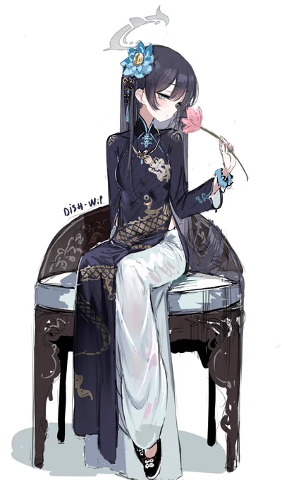 Kisaki - ao dai #ブルアカ 