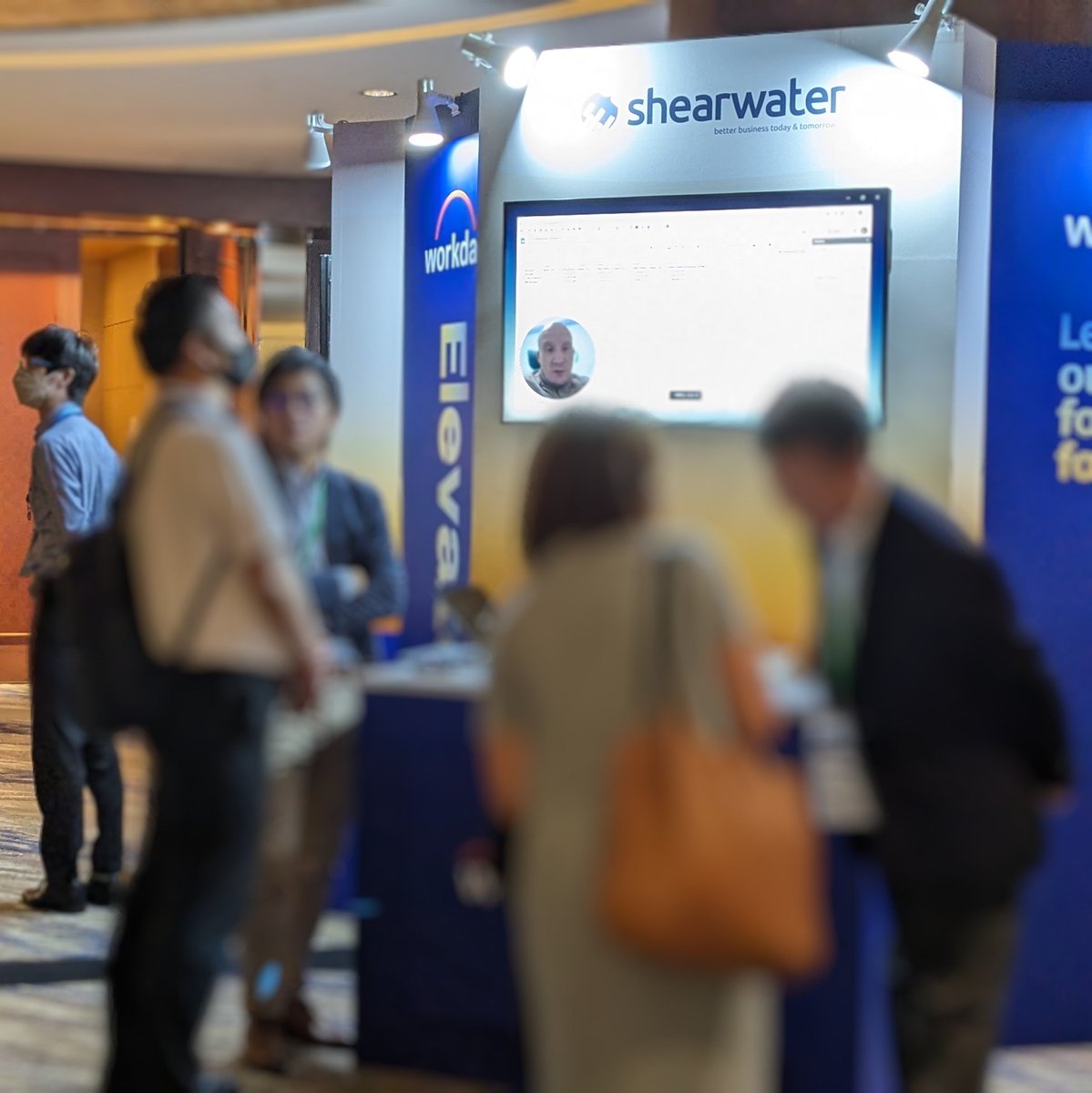 ShearwaterJapan's tweet photo. 本日はWorkday様のイベント【Workday Elevate Tokyo2025】に出展しております！Shearwaterブースでは、実際のAdaptive Planningのデモ動画を公開中👀ぜひ弊社ブースへお立ち寄りください✨ https://t.co/og9LrGuLD7