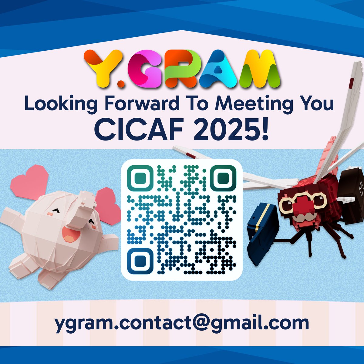 🎉Y.GRAM is attending CICAF 2025, China’s largest content market!

We’re in Hangzhou to pitch our metaverse animations made with The Sandbox, and to meet global investors and partners.

We’re showcasing our new title 'BUGNIA' along with 'AEKO &amp; FRIENDS'.❤️

Looking forward to