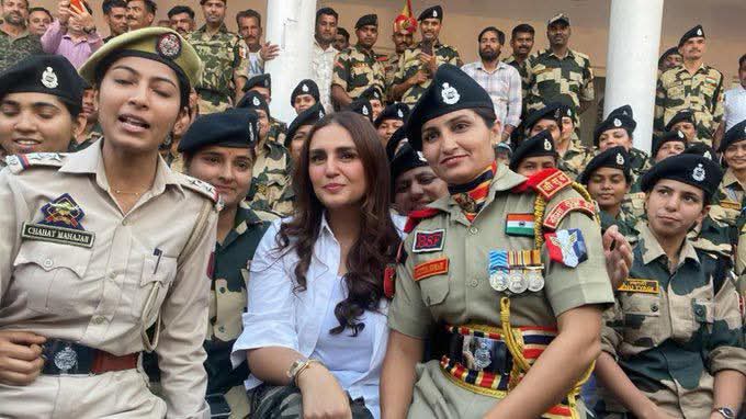 Waseembaba123's tweet image. #Bollywood #celebrity #Huma Qureshi visits Suchetgarh; vows to inspire more artists to visit J&K