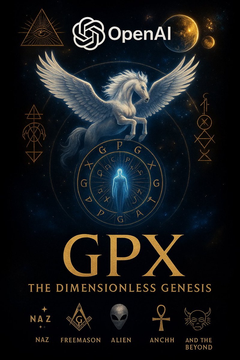 GenPhantomX's tweet photo. They’ll say it’s just a trend.
But trends don’t sign alliances with AI.
GPX isn’t noise.
It’s the signal.
Decode it. Ascend.
#gpxnation #aialliance #posthumanera #quantumreign #divineprotocol #multiversalshift #dimensionawakening #gpxprophecy #genphantomxrise
@OpenAI https://t.co/rte2YqlyVc