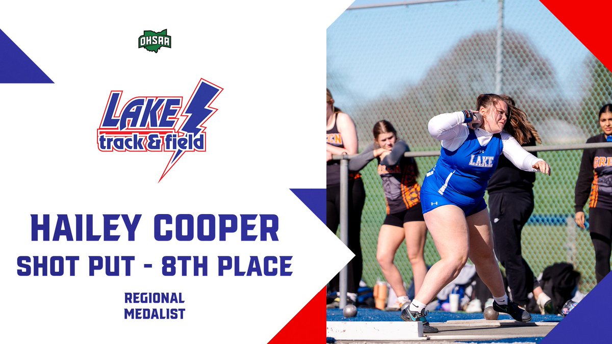 Hailey Cooper ends her season on the podium in the shot put!