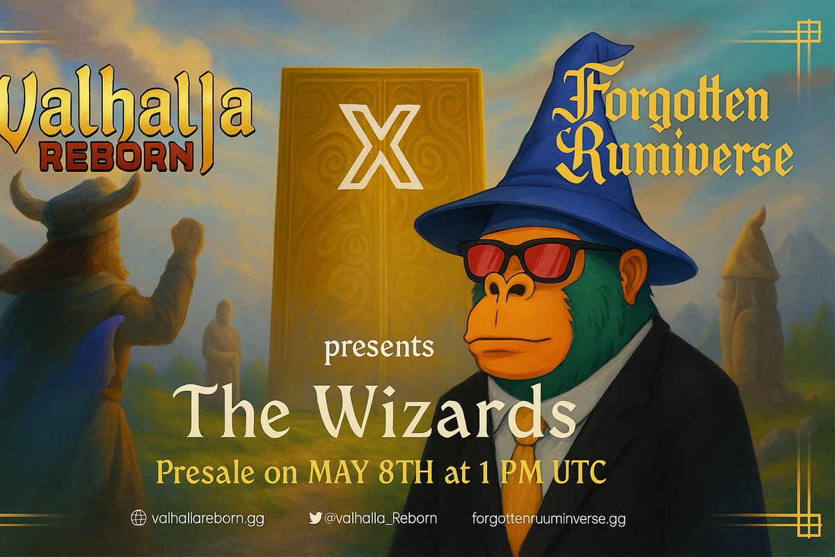 rayannn.ron | KIND (@ryy_web3) on Twitter photo 🧙♂️6 FCFS Whitelist Spots Up for Grabs! 🧙♂️
(4 spots reserved for our Discord fam)
Want to snag one of the 6 public whitelist spots? Here’s how to lock it in:
Follow <a href="/ryy_web3/">ryweb3.ron</a>, <a href="/Valhalla_Reborn/">Valhalla Reborn</a> & <a href="/RuniverseGame/">The Forgotten Runiverse</a>
Like & Retweet this post
Drop wallet address + tag 3 friends in the 🧙♂️6 FCFS Whitelist Spots Up for Grabs! 🧙♂️
(4 spots reserved for our Discord fam)
Want to snag one of the 6 public whitelist spots? Here’s how to lock it in:
Follow <a href="/ryy_web3/">ryweb3.ron</a>, <a href="/Valhalla_Reborn/">Valhalla Reborn</a> & <a href="/RuniverseGame/">The Forgotten Runiverse</a>
Like & Retweet this post
Drop wallet address + tag 3 friends in the