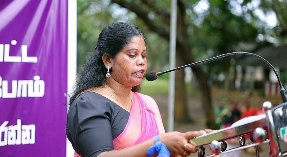 melanirgk's tweet photo. Stop persecution of Vasuki Vallipuram, the women’s rights activist and Coordinator of the Women Life and Rights Association, Kilinochchi.
via @sanjayawilson
#SriLanka #lka #RightToRemember #HumanRights https://t.co/ZHXrNW1Uy6