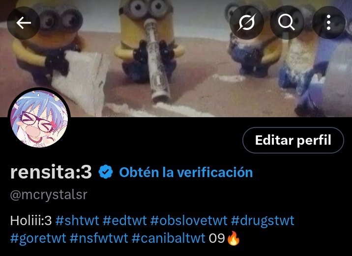 Según mi perfil de twt. ¿Que omo?