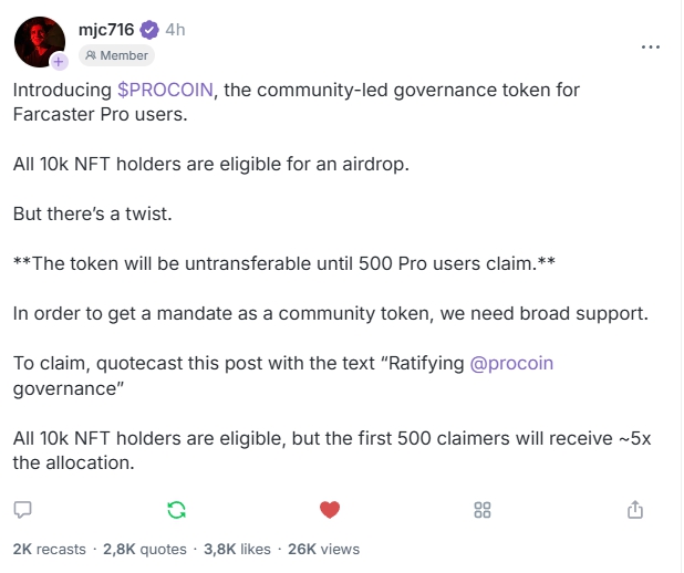 severiniv88's tweet photo. gm frens https://t.co/pe4fBtt7Er…Paid subscription, was that a gem idea like a buying of solana phone? What do you think? #farcaster #drop #procoin https://t.co/N3Ee2a8H1b