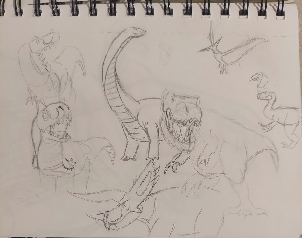 Ultimasaurus20's tweet image. Some dinos of different shapes and sizes.
Cause not all dinos are t rex.