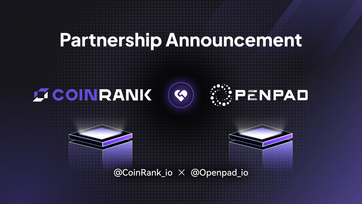 CoinRank (@coinrank_io) on Twitter photo 📢🚀 Partnership Announcement!
We’re excited to announce a powerful new partnership between <a href="/CoinRank_io/">CoinRank</a> and <a href="/Openpad_io/">OpenPad AI</a> 🌐🤝
🧠 <a href="/Openpad_io/">OpenPad AI</a> is redefining the future of investment through decentralized AI analytics and collaborative intelligence. By integrating blockchain, 📢🚀 Partnership Announcement!
We’re excited to announce a powerful new partnership between <a href="/CoinRank_io/">CoinRank</a> and <a href="/Openpad_io/">OpenPad AI</a> 🌐🤝
🧠 <a href="/Openpad_io/">OpenPad AI</a> is redefining the future of investment through decentralized AI analytics and collaborative intelligence. By integrating blockchain,