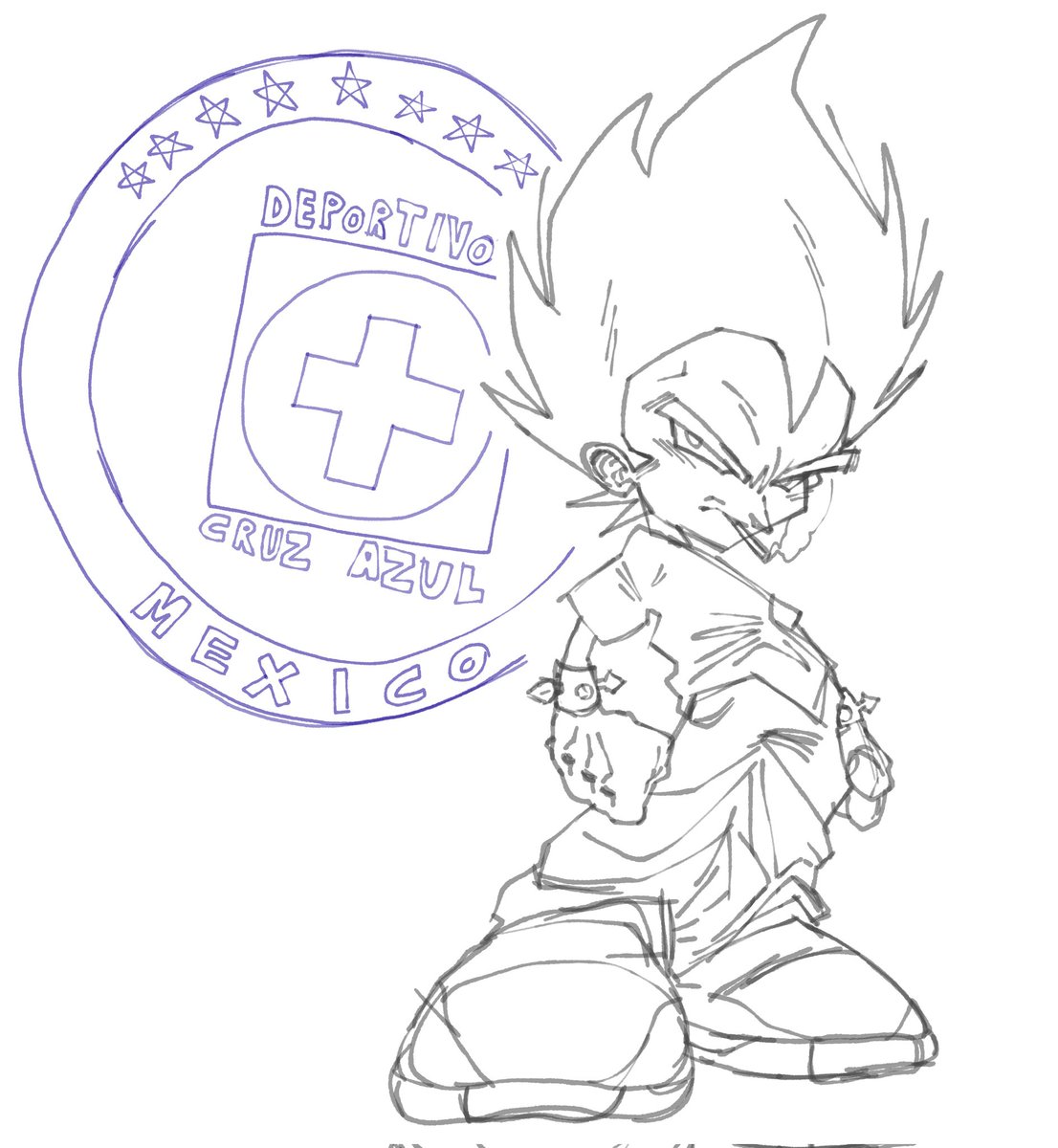 Cuando estoy sin dormir dibujo pendejadas así...