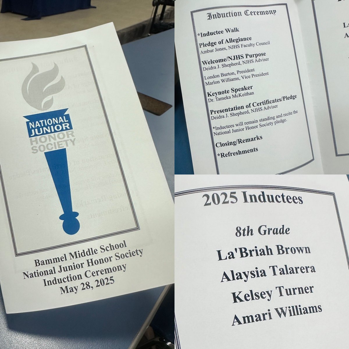 This evening, Coach Shepherd inducted new members into Bammel Middle School’s National Junior Honor Society! 

Congratulations to all for their hard work, leadership, character, and dedication to excellence. #NJHS #FutureLeaders #AcademicExcellence <a href="/SpringISD/">Spring ISD</a> <a href="/BMSPatriots/">Bammel Middle School</a> 📚✨