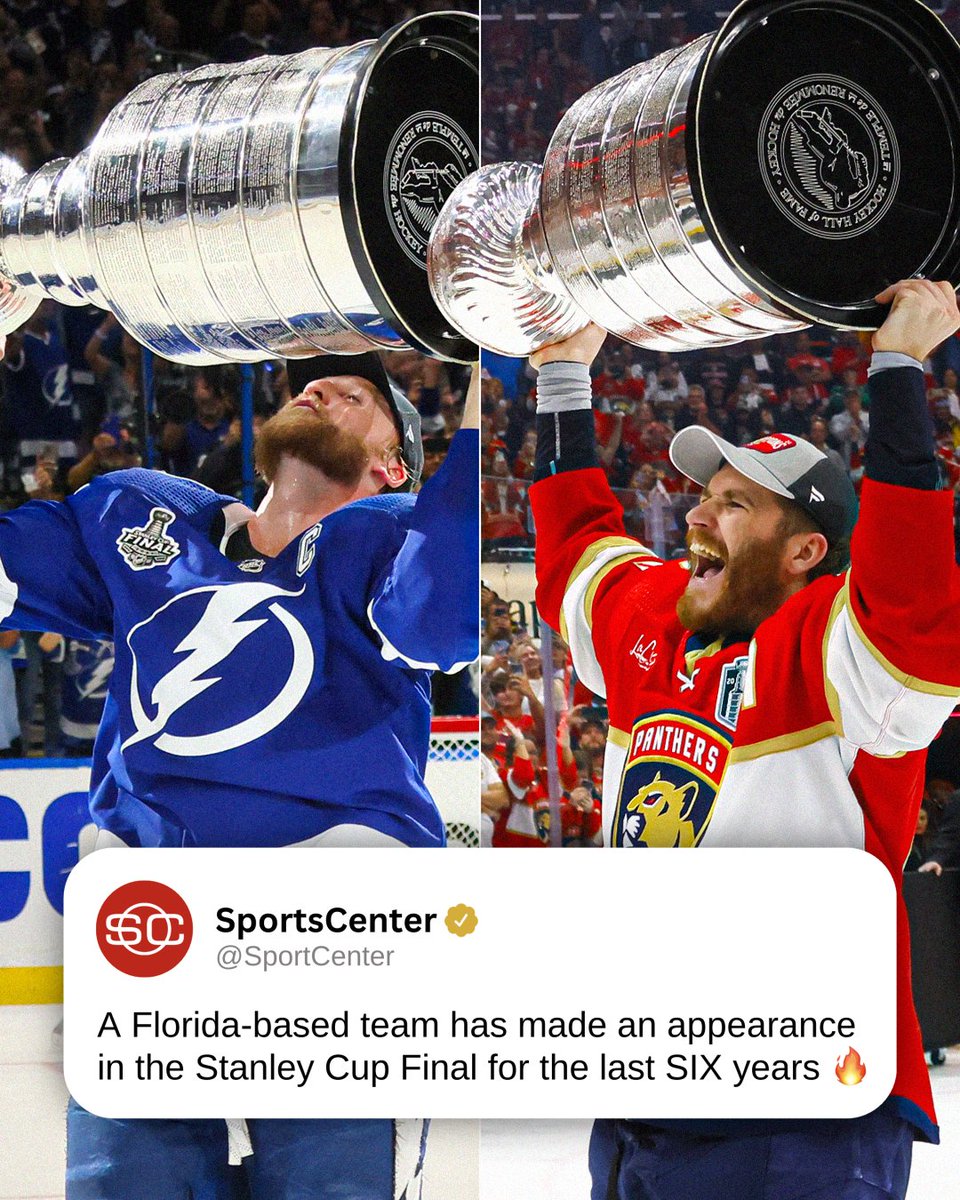 Florida has had NO shortage of Stanley Cup Final action in recent years 🏝️🏆