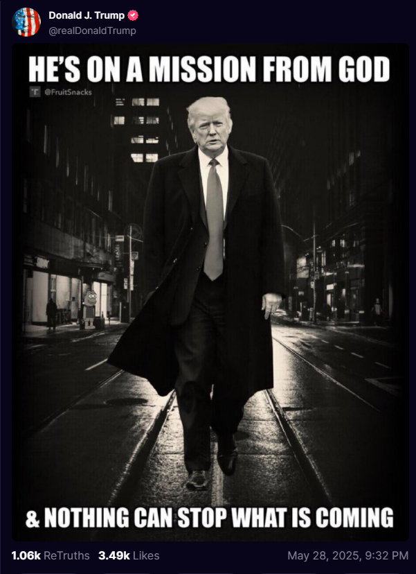 1776Tron's tweet photo. 🔥🔥🔥🔥🔥🔥 DJT TRUTH ---
HE'S ON A MISSION FROM GOD
&amp; NOTHING CAN STOP WHAT IS COMING
⬇⬇⬇ 22:32 Military 🎯
Faster than you know.
But, that will soon change (re: visibility).
Public interest forces the SUN to SHINE.
Why are we here? https://t.co/AMbUejXre7