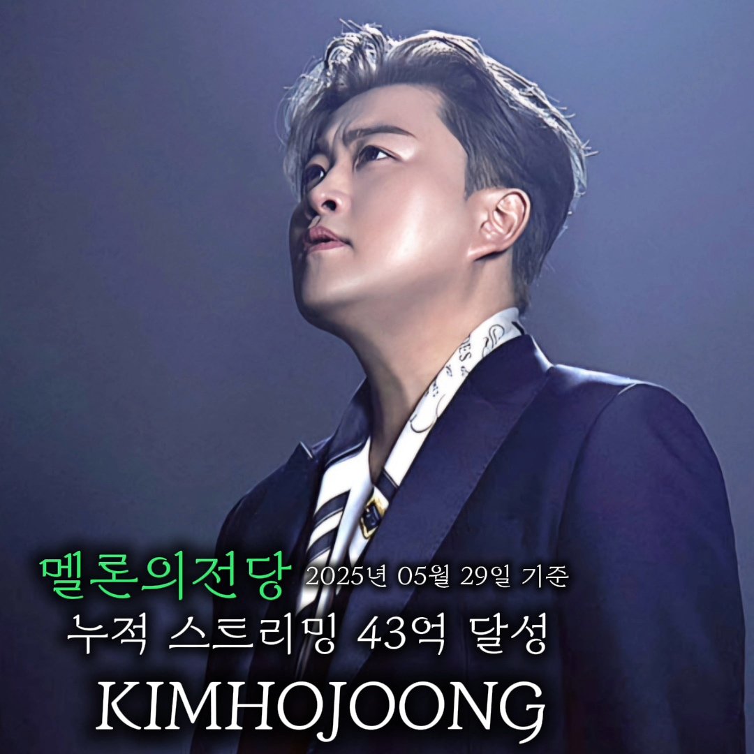 김호중 43억 누적스트리밍을 축하합니다🎉🎉

#김호중노래 #김호중_멜론
#김호중_멜론_누적스트리밍43억달성
#김호중기부
#김호중선행
#김호중 #KIMHOJOONG 
#TVAROTTI 
#김호중공식팬카페_트바로티