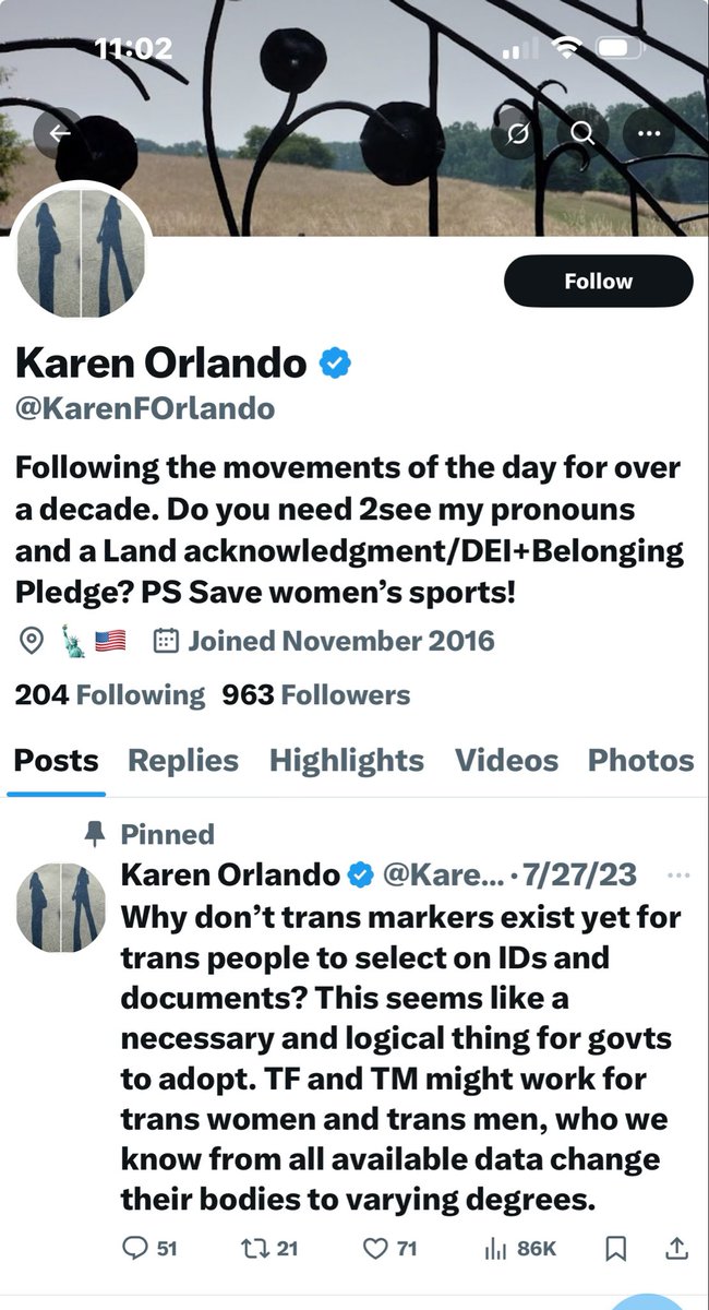 ALoafing's tweet photo. @KarenFOrlando @drhxbxhxd @the_transit_guy Apparently Karen here has been obsessed with trans people at least since 2023. Some advice: double your dosage, seek help and get a life, touch grass. https://t.co/oqeQYi6Xb5