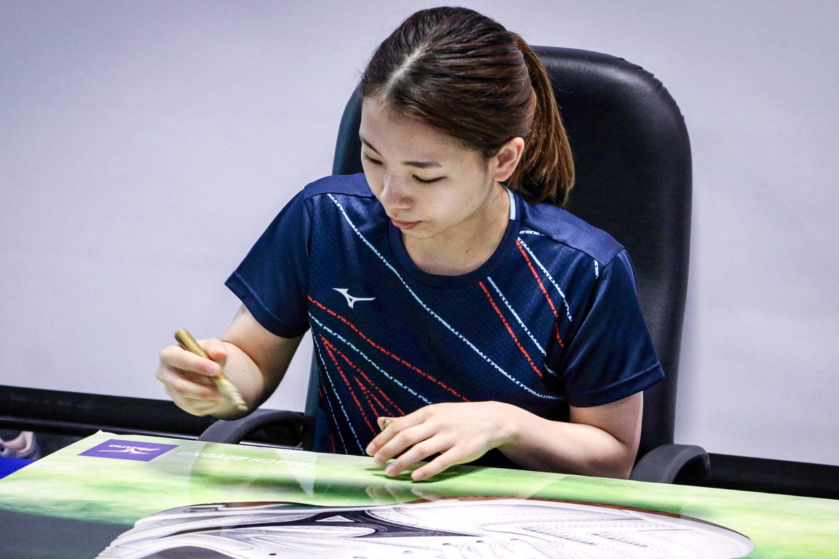 シンガポールOP参戦中の #松友美佐紀 選手が、 ミズノのシンガポール
