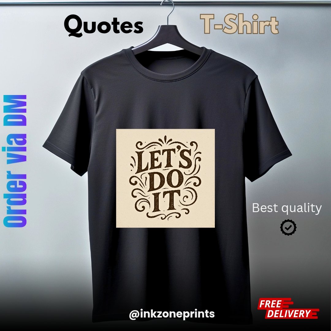 InkZonePrints's tweet photo. Quotes T-shirt { let's do it } be motivational...

DM your orders! PRINT YOUR VIBE!!

only on #InkZonePrints https://t.co/a1YC45MYCw