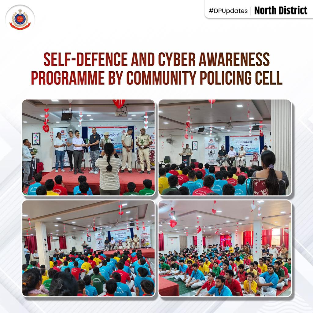 DCP North Delhi (@dcpnorthdelhi) on Twitter photo #WithYouForYouAlways: Community Policing Cell, North Distt., conducted a 6-days Self Defence Training & a Cyber Awareness session at Bird Prayed International School, Sant Ngr. 150 students & faculty participated in the empowering initiative.
<a href="/DelhiPolice/">Delhi Police</a>
<a href="/Ravindra_IPS/">Special CP Law & Order Delhi Police</a>
@DPUpdates #WithYouForYouAlways: Community Policing Cell, North Distt., conducted a 6-days Self Defence Training & a Cyber Awareness session at Bird Prayed International School, Sant Ngr. 150 students & faculty participated in the empowering initiative.
<a href="/DelhiPolice/">Delhi Police</a>
<a href="/Ravindra_IPS/">Special CP Law & Order Delhi Police</a>
@DPUpdates