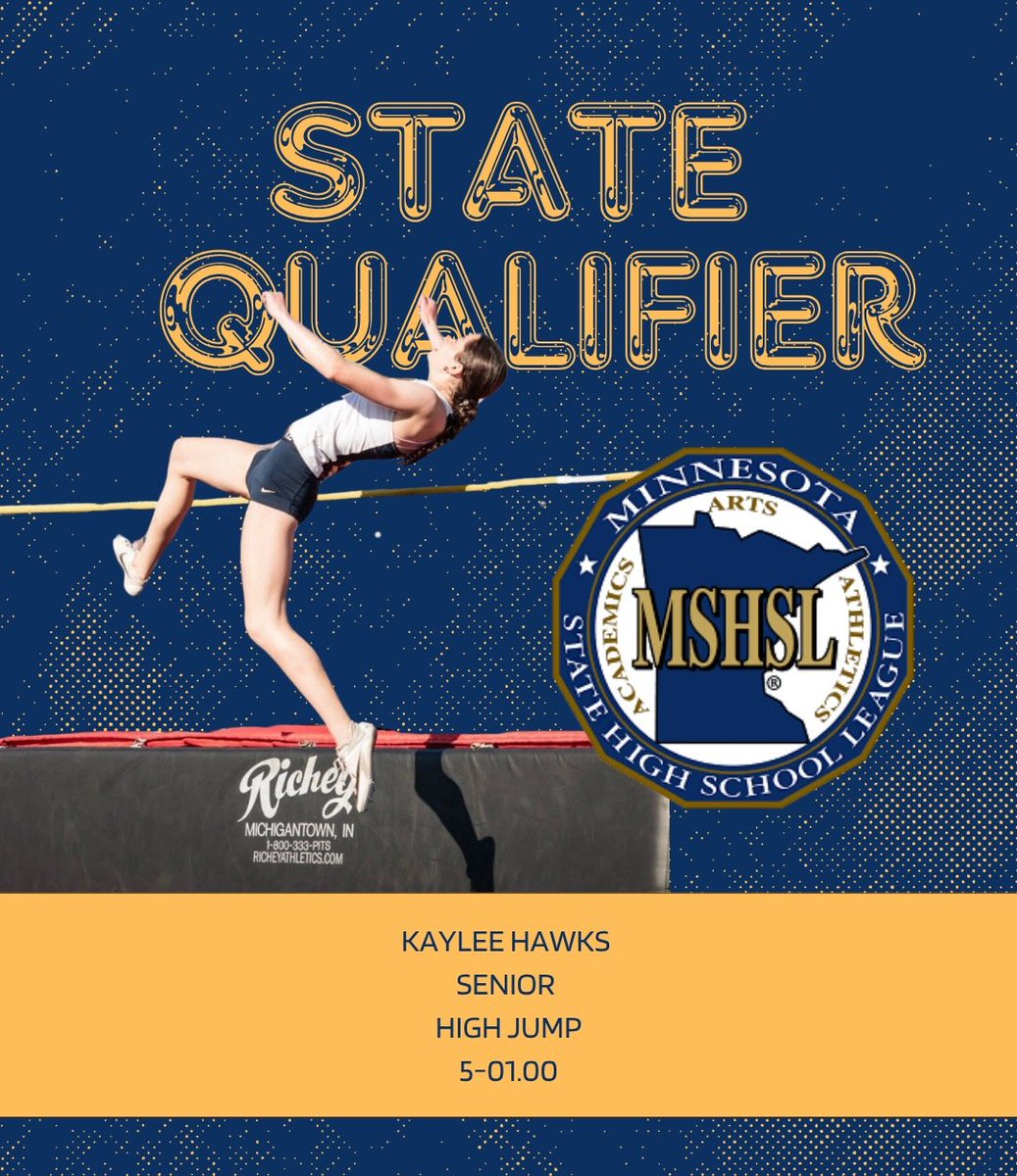 GirlsPLTF's tweet image. Congrats to Aubrey Thoms (high jump), Kaylee Hawks (high jump), and Brooke Marquardt (3200m) who have already qualified for State! Go Lakers!