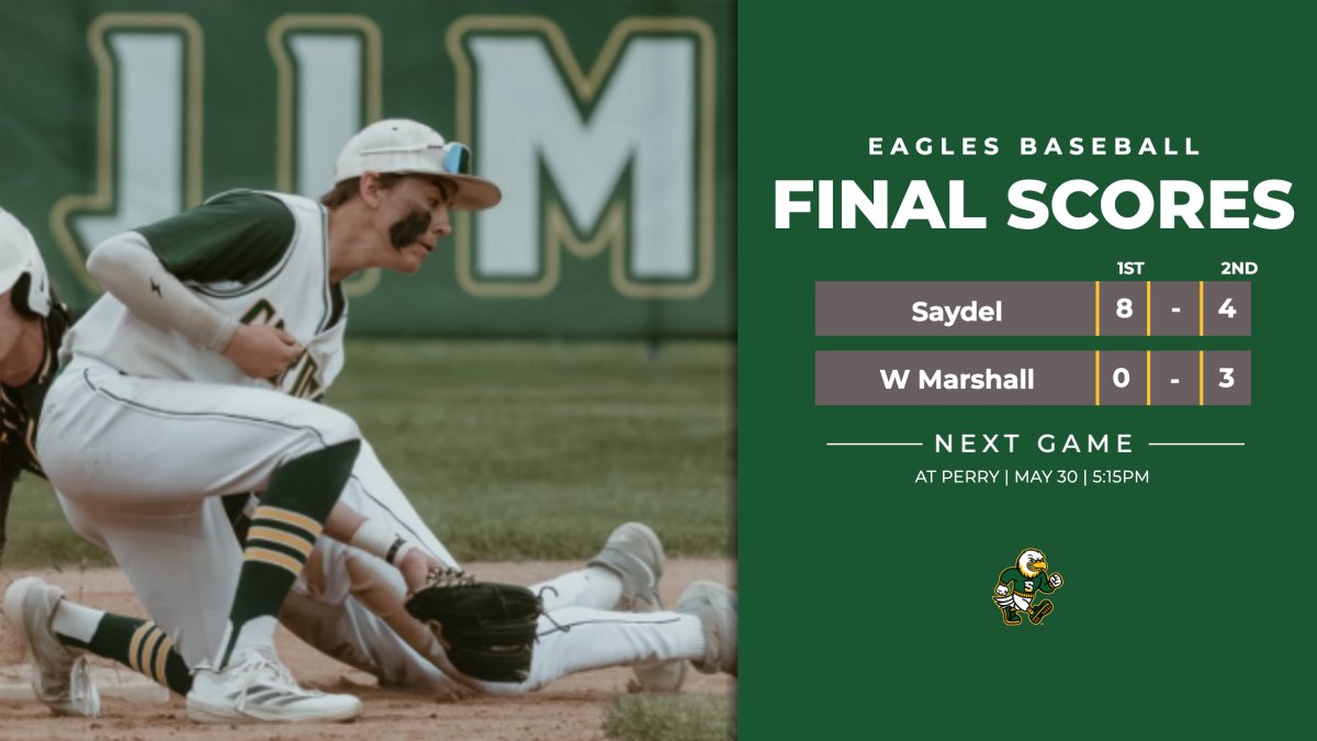 Eagles Baseball captures the conference doubleheader sweep in walk-off fashion! Eagles delivered an 8-0 and 4-3 wins that marked career win number 100 for Coach Steve Gebhart.

Way to go Green &amp; Gold!
