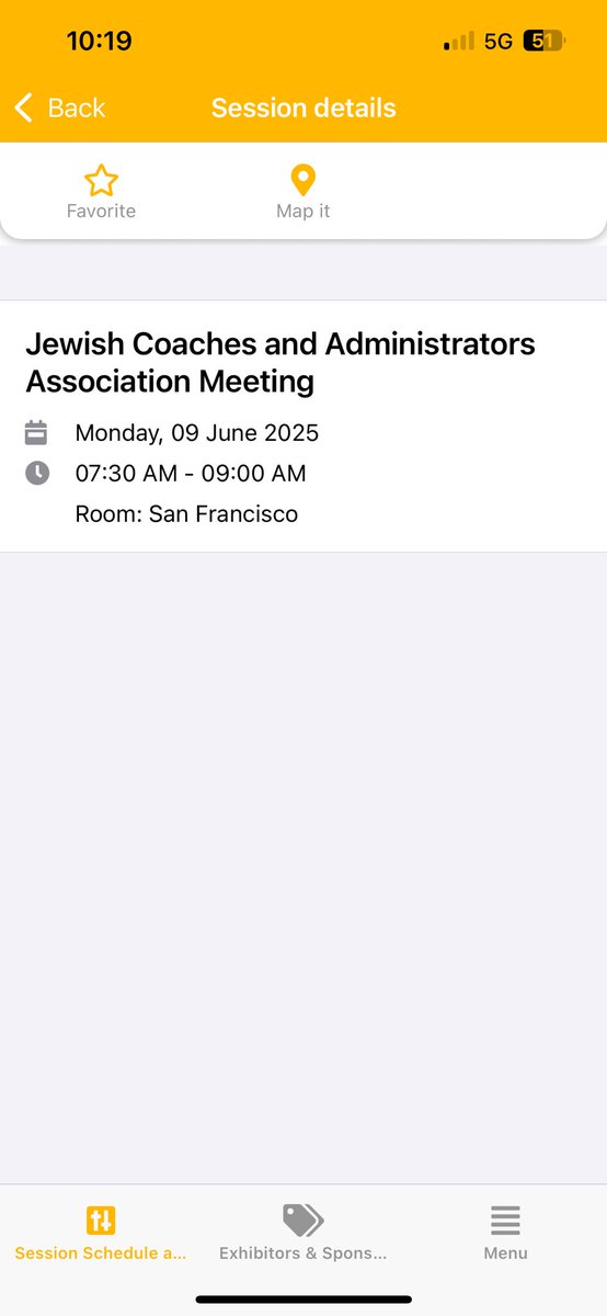 Thank you so much to <a href="/NACDA/">NACDA</a> for allowing us to be included in the NACDA25 app this year! We appreciate you! 

I will also have <a href="/JewishCoaches/">Jewish Coaches Association</a> pins for those who haven’t received one yet. 

Can’t wait to see everyone June 9th in the San Fransisco room at 7:30am in Orlando for a