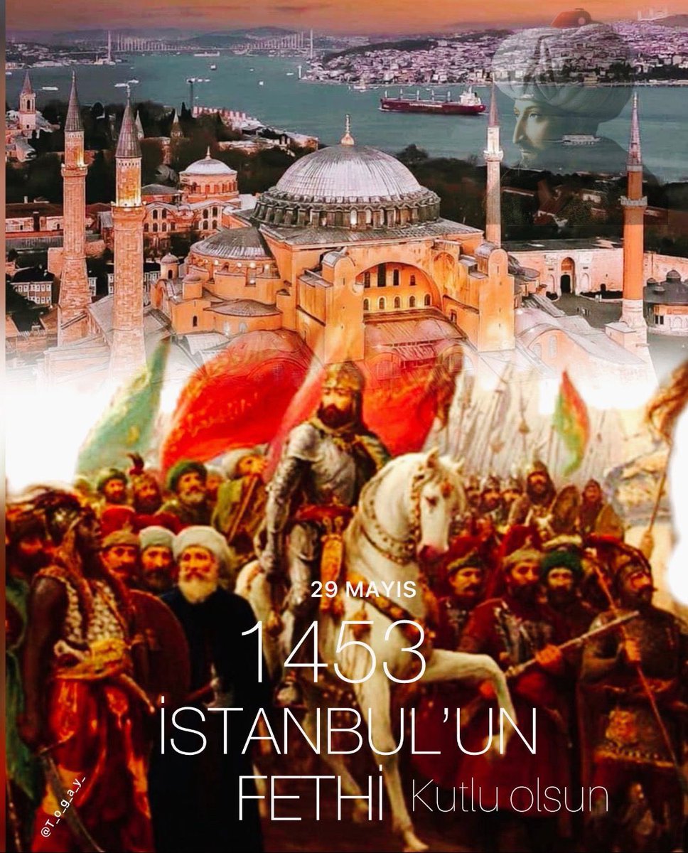Geceler vardır;dirilişe gebedir.Fecr olur.
Şehr-i İstanbul feth olunur.Bir çağ kapanır.Bir çağ açılır.”

#29mayıs1453
#istanbulunfethi

mert müldür ilham aliyev Nevşin bizleri dinleyin numan kurtulmuş çıplak bernardo silva özlem zengin ali ihsan yavuz kamu recep tayyip erdoğan
