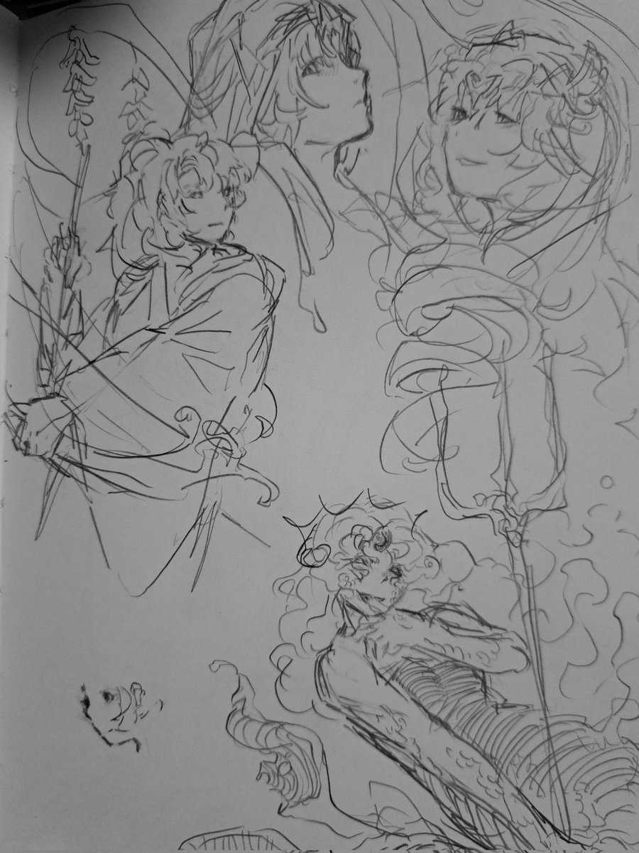 soup3211's tweet image. Unposted crk drawings