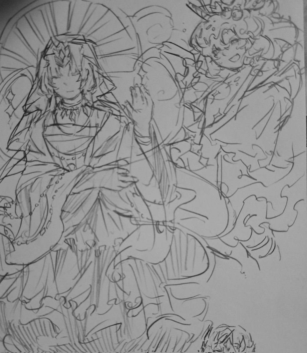 soup3211's tweet image. Unposted crk drawings
