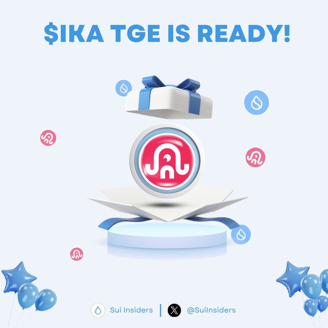 Sui Insidersπ§ (@suiinsiders) on Twitter photo $IKA TGE IS READY!πͺ
<a href="/ikadotxyz/">Ikaγπ¦γ</a> TGE is fast approaching! Are you ready?π€
Like, RT and Drop your SUI wallet addressπ
#Sui #SuiNetwork #IKA $IKA TGE IS READY!πͺ
<a href="/ikadotxyz/">Ikaγπ¦γ</a> TGE is fast approaching! Are you ready?π€
Like, RT and Drop your SUI wallet addressπ
#Sui #SuiNetwork #IKA