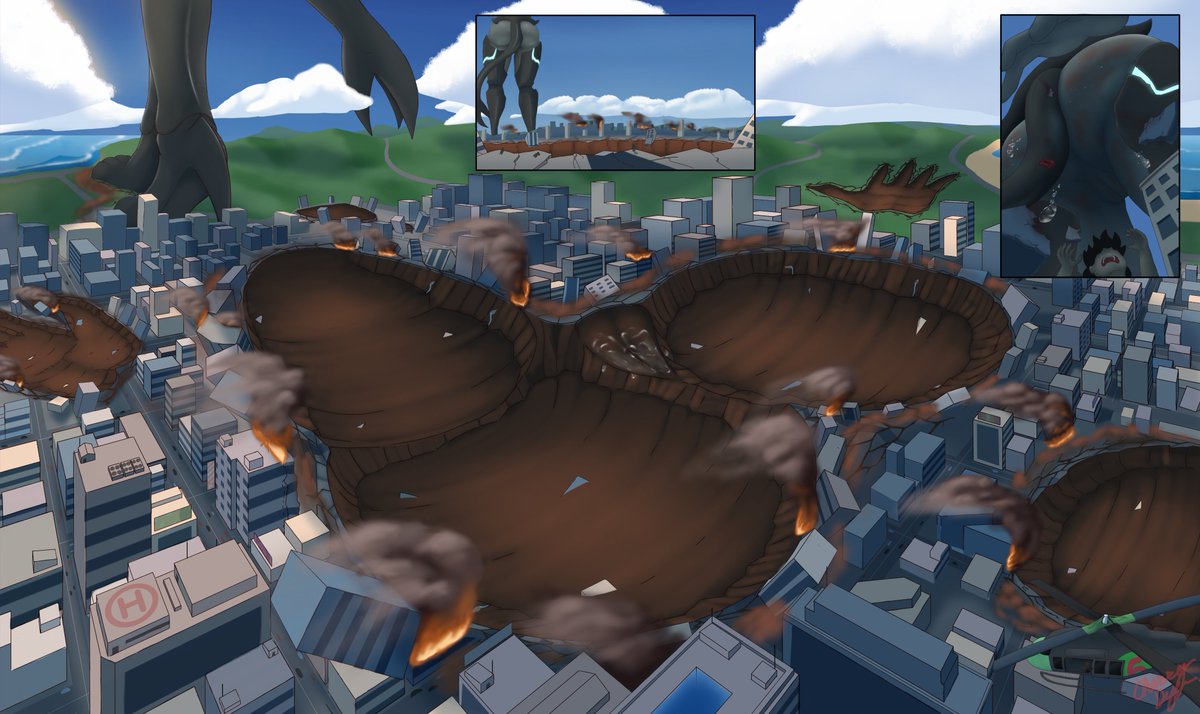 Deconstruction Company [Commission]

Commissioned by Tomy117
#giantess #destruction #landscape #size #giga #kaiju #imprint
