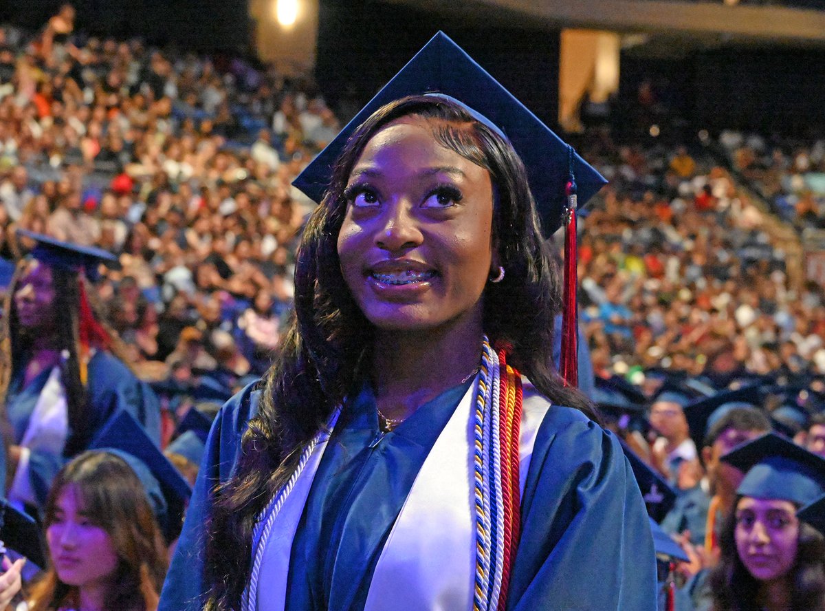 CyFairISD's tweet photo. We posted photos from the @CySpringsHS graduation to our Facebook page: https://t.co/QzfWp7KbZa #Classof2025 #CySpringsGrad #CFISDSpirit 🎉 https://t.co/yOyG7MCSPW