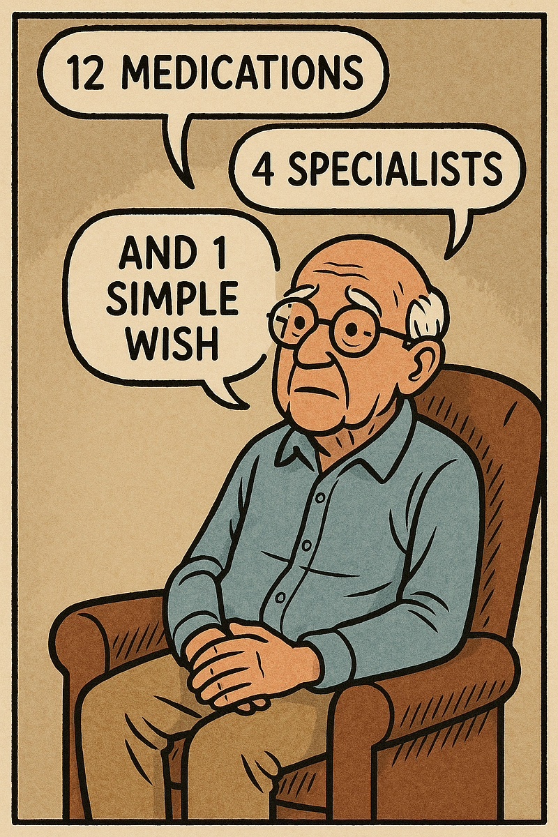 When your patient has 12 medications, 4 specialists, and 1 simple wish.

Geriatric patients can be among the most complex cases we see in medicine.

And their numbers are growing rapidly globally.

Interventional radiology offers unique advantages for frail elderly patients. But