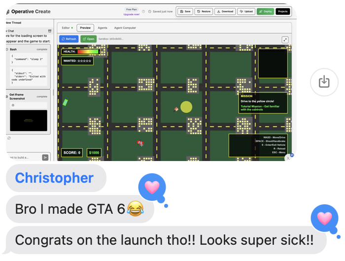 1 hour after the launch and someone's already used operative to make GTA 6