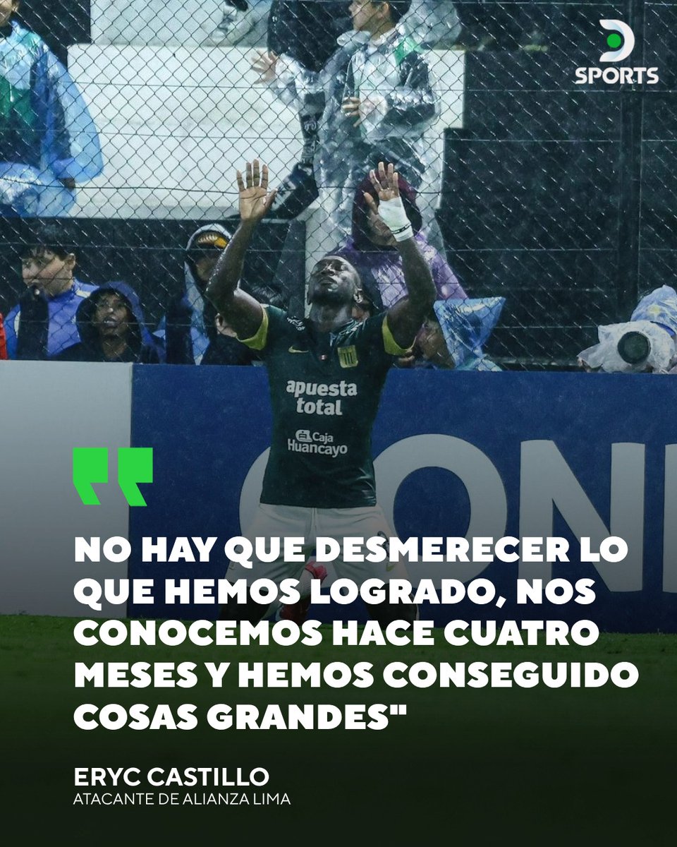 "TRATAREMOS DE RECARGAR LAS BATERÍAS PARA SEGUIR LOGRANDO LOS OBJETIVOS QUE NOS PROPUSIMOS" 💪🏽

🗣️ Eryc Castillo 🇪🇨, atacante de Alianza Lima, valoró la clasificación a los play offs de octavos de CONMEBOL #SudamericanaEnDSPORTS 🏆

¿Qué te parece? 👀