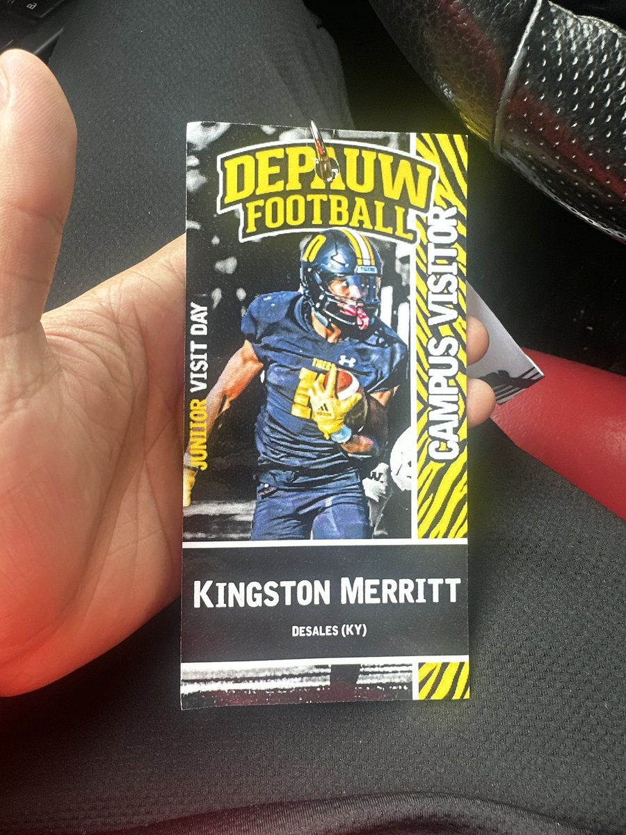Kingston Merritt (@kingstonmerritt) on Twitter photo Thank you Coach <a href="/CoachDHyatt/">Dylan Hyatt</a> <a href="/qbdietz/">Brett Dietz</a> <a href="/DePauwTigersFB/">DePauw Football</a> for the invitation to campus . Great atmosphere and great staff . I appreciate the hospitality at Depauw university and can’t wait to be back . Thank you Coach <a href="/CoachDHyatt/">Dylan Hyatt</a> <a href="/qbdietz/">Brett Dietz</a> <a href="/DePauwTigersFB/">DePauw Football</a> for the invitation to campus . Great atmosphere and great staff . I appreciate the hospitality at Depauw university and can’t wait to be back .