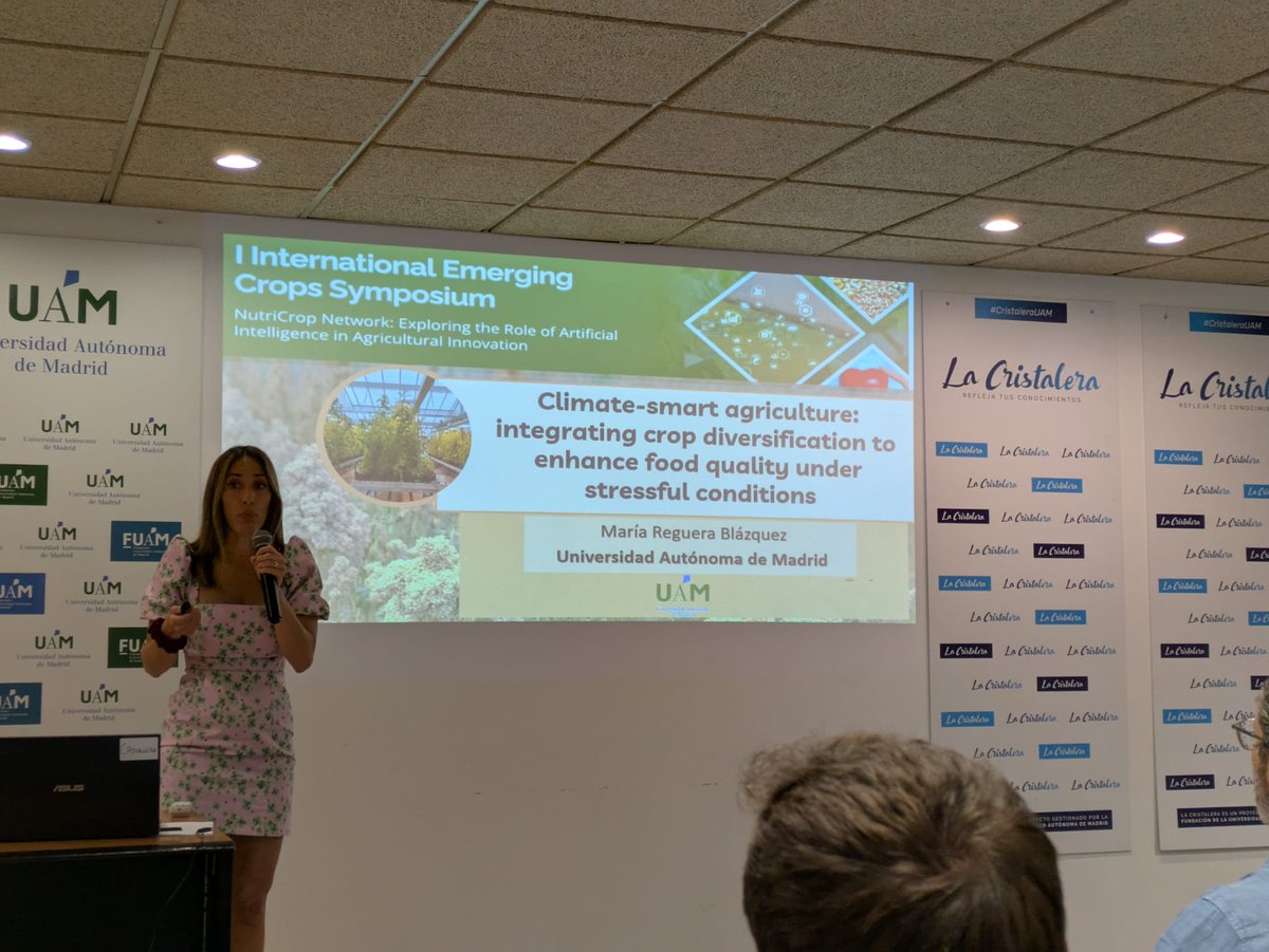 Cultivos Emergentes (@nutricropspain) on Twitter photo Nuestra coordinadora <a href="/mreguera3/">María R 🌱</a> 👏👏, hablándonos de la #diversificacion de cultivos dentro de una #agriculturainteligente.
#Iemergingcrops <a href="/uam/">maurizio</a> <a href="/CEBAS_CSIC/">CEBAS-CSIC</a>
<a href="/IAS_CSIC/">IAS-CSIC</a> <a href="/ValAnSe_food/">VALANSE Food</a> <a href="/PROCEREALtech/">PROCEREALtech</a> <a href="/irtacat/">IRTA</a> <a href="/ibis_sevilla/">IBiS</a> <a href="/ITACYL/">Innovación agroalimentaria - JCyL</a> Nuestra coordinadora <a href="/mreguera3/">María R 🌱</a> 👏👏, hablándonos de la #diversificacion de cultivos dentro de una #agriculturainteligente.
#Iemergingcrops <a href="/uam/">maurizio</a> <a href="/CEBAS_CSIC/">CEBAS-CSIC</a>
<a href="/IAS_CSIC/">IAS-CSIC</a> <a href="/ValAnSe_food/">VALANSE Food</a> <a href="/PROCEREALtech/">PROCEREALtech</a> <a href="/irtacat/">IRTA</a> <a href="/ibis_sevilla/">IBiS</a> <a href="/ITACYL/">Innovación agroalimentaria - JCyL</a>
