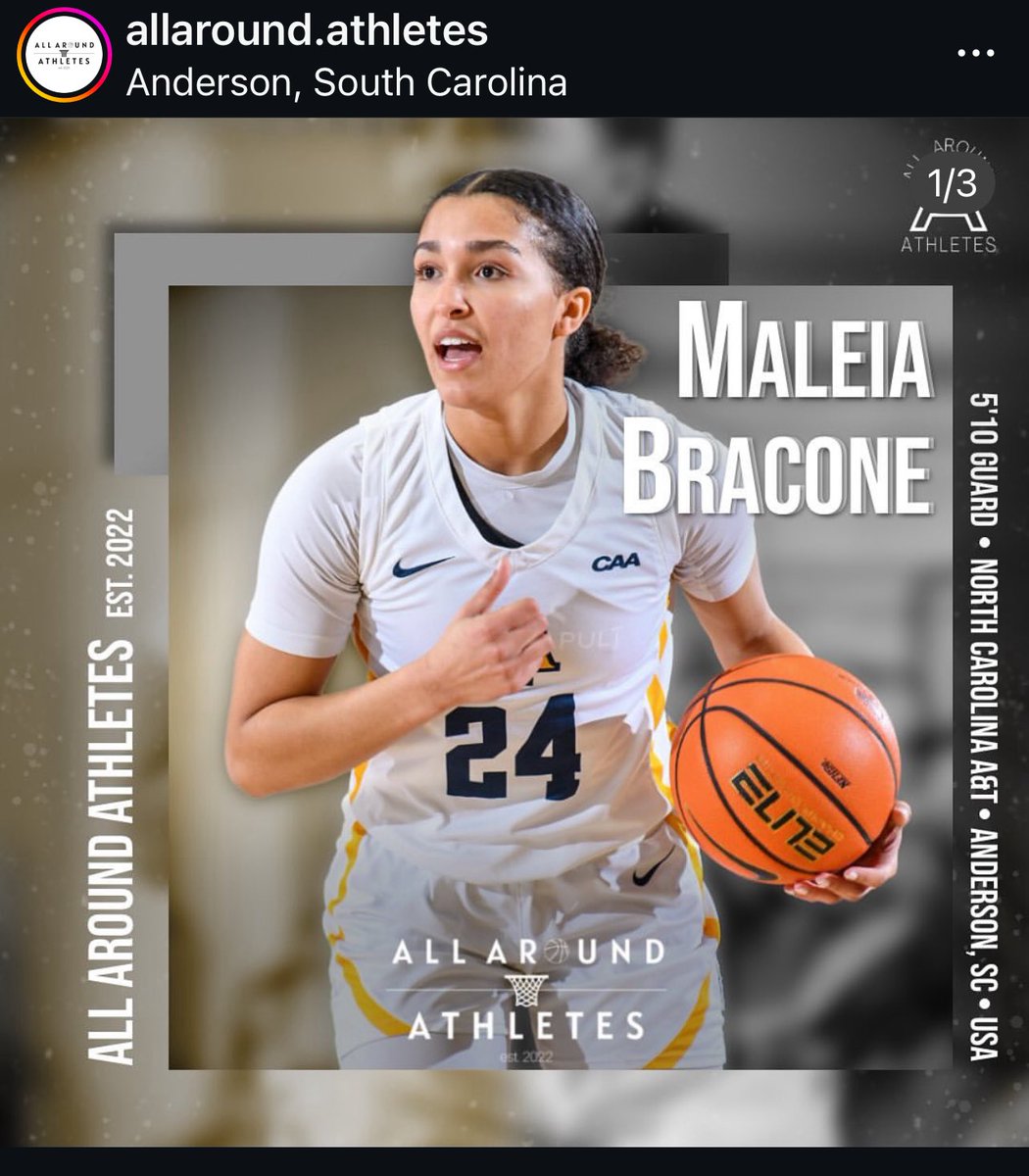 Congratulations and Let’s Go get it Bumblebee 🐝 Keep Grinding 💪 Daddy’s proud of you !! ❤️❤️ <a href="/BraconeMaleia/">Maleia Bracone</a> <a href="/Allaroundath/">All Around Athletes</a>