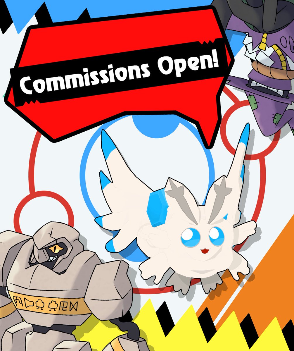 ZetaBionic's tweet photo. Retweets are very appreciated!
Hello! I'm opening commissions to help keep up with the bills, If you're interested just DM me on Discord (ZetaMoth) or here on X. 
Thank you! 
#commissionsopen #commissions #Artcommission #opencommission #ArtistOnTwitter #fakemon #Pokemon https://t.co/a7S3WnJrZk