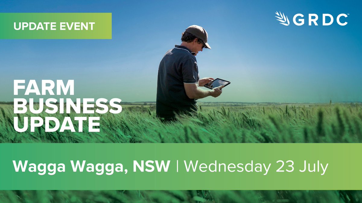 GRDC North (@grdcnorth) on Twitter photo The GRDC Farm Business Updates are at #WaggaWagga tomorrow. A bespoke agenda for the region including Simon Fritsch <a href="/agripath/">Agripath</a> John Francis <a href="/Agrista_au/">Agrista</a> <a href="/JarrodAmery/">Jarrod Amery</a> <a href="/georgienaryan/">georgienaryan</a> and Mark Harris.
Details: bit.ly/FBUWagga25
#GRDCUpdates The GRDC Farm Business Updates are at #WaggaWagga tomorrow. A bespoke agenda for the region including Simon Fritsch <a href="/agripath/">Agripath</a> John Francis <a href="/Agrista_au/">Agrista</a> <a href="/JarrodAmery/">Jarrod Amery</a> <a href="/georgienaryan/">georgienaryan</a> and Mark Harris.
Details: bit.ly/FBUWagga25
#GRDCUpdates