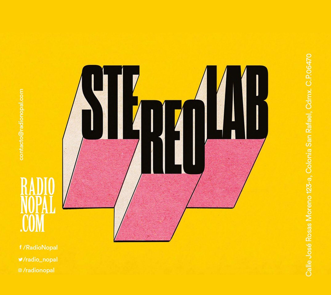 Programa dedicado a <a href="/stereolabgroop/">Stereolab</a> gran banda británica 
formada en Londres a principios de los 90s que combina elementos del lounge e easy-listening de los 50s y 60s con influencias del #krautrock, el pop y otros géneros. #TuneIn radionopal.com <a href="/radionopal/">Radio Nopal</a>