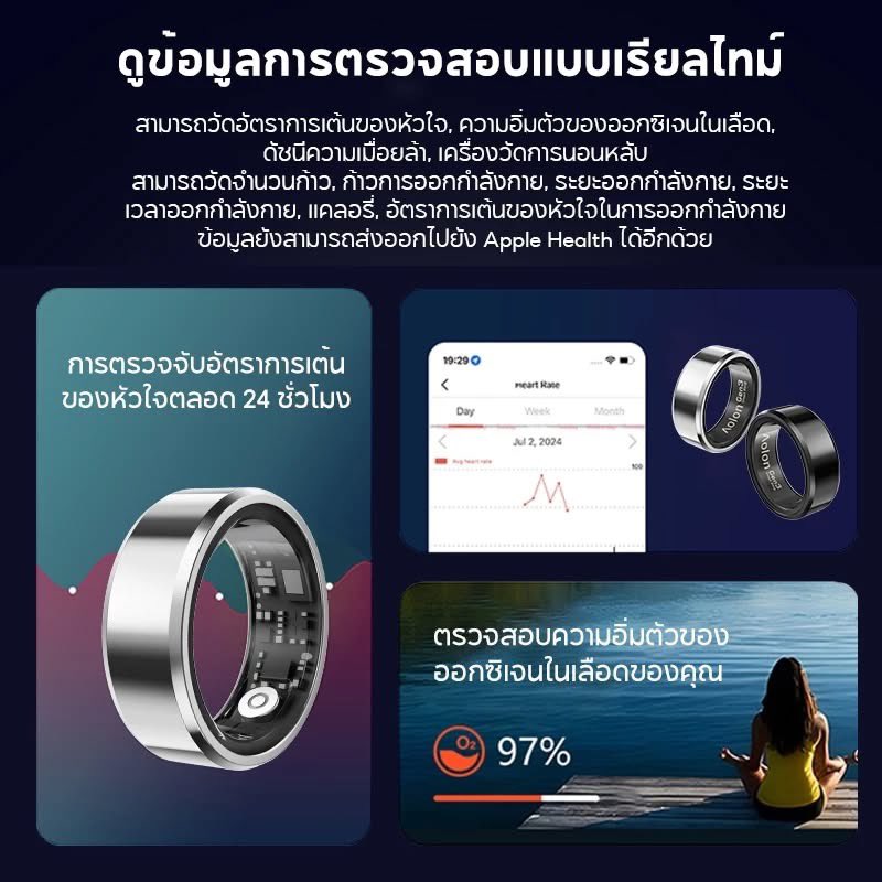 TheGoPaShop's tweet photo. Aolon Ring Gen 3 แหวนอัจฉริยะ IP68
วัดชีพจร ติดตามการนอน ดำน้ำลึก 300 ม. – 699 บาท

ช้อปเลย → https://t.co/gwghZl1Xco

#SmartRing #แหวนสุขภาพ #แหวนวัดชีพจร #แหวนกันน้ำIP68 #แกดเจ็ตสุขภาพ #รีวิวแหวนสุขภาพ #ของมันต้องมี https://t.co/hkv98f0Hn0